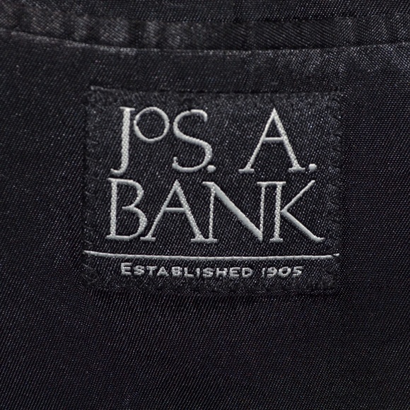 Jos A Bank 46R Sport Coat Blazer Suit Jacket Black - Picture 7 of 8
